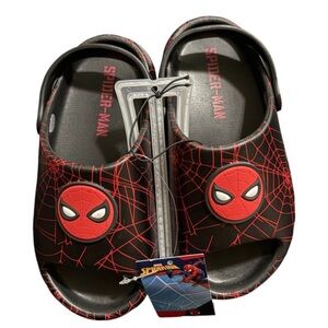 Spider-Man Toddler EVA Sandals-Slip-On with Heel Strap & Contoured